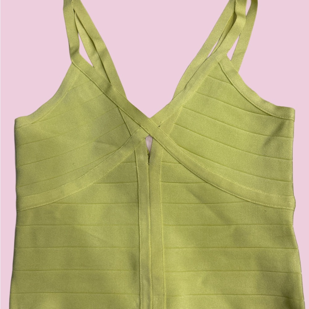 Lime Green Bebe Strappy Women's Top